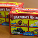 The old packaging for Barnum’s Animals crackers, depicting caged animals in a boxcar circus. We’ve evolved, folks.